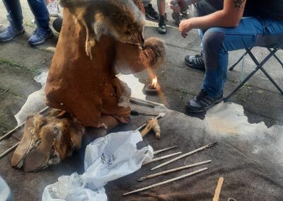 Exhibición de fórmula de iniciar el fuego.