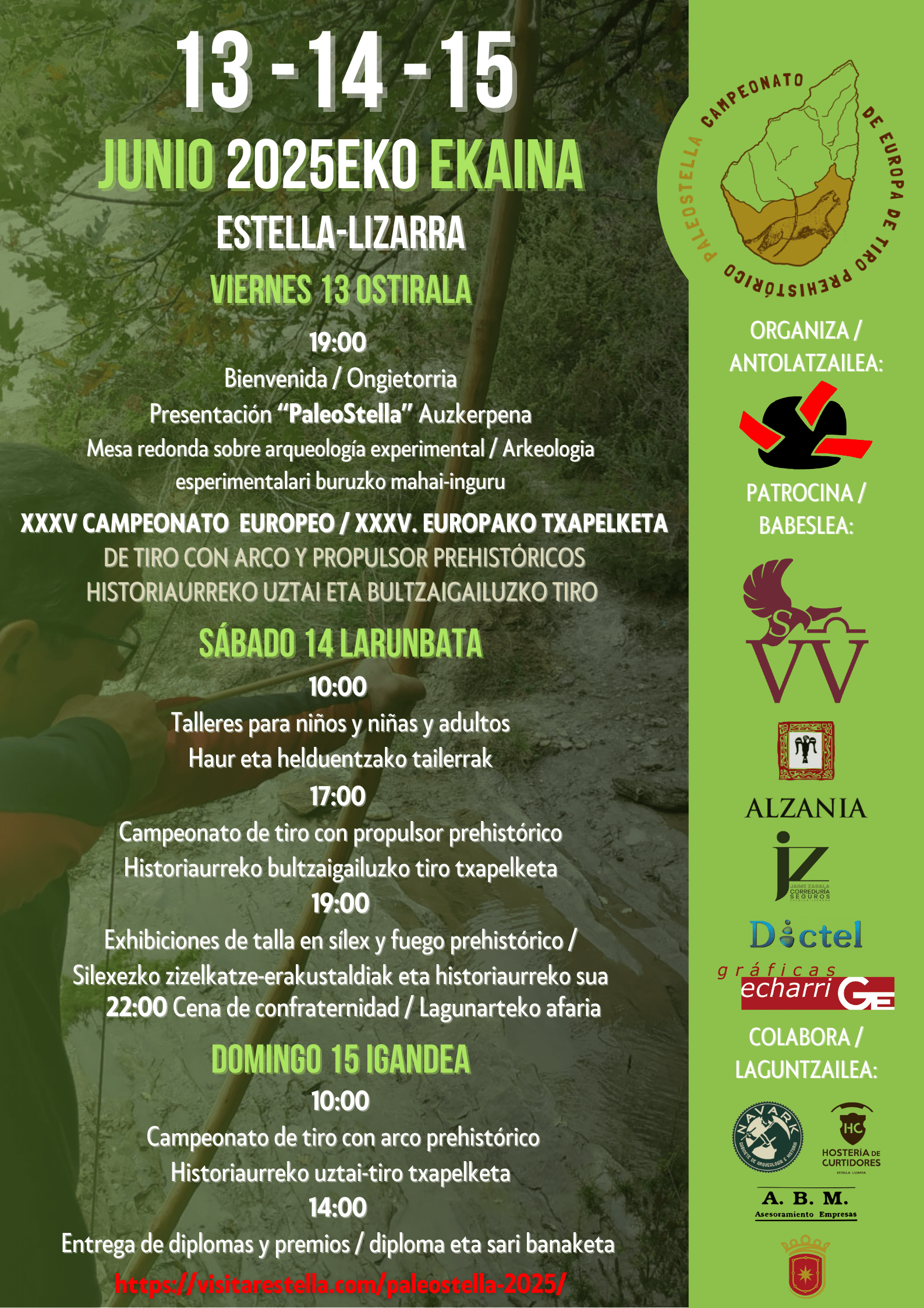 Programa de la actividad PaleoStella 2025